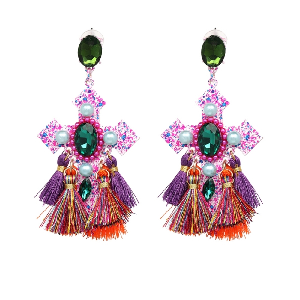 Colorful Tassel Earrings